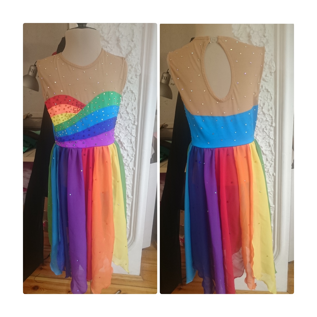 rainbow dance kostume