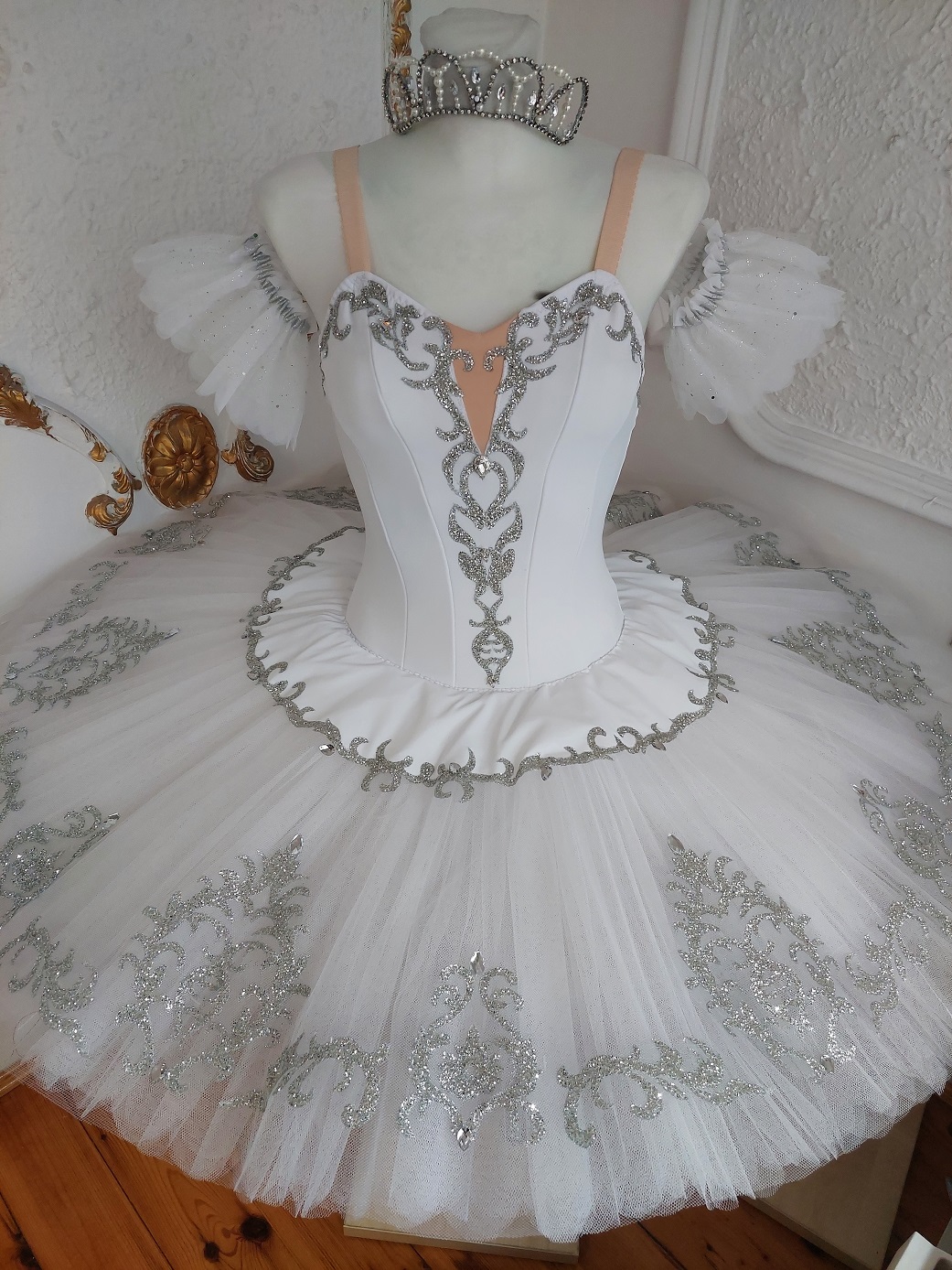 white ballet costume tutu