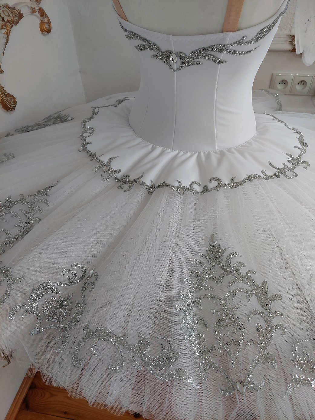 white ballet costume tutu