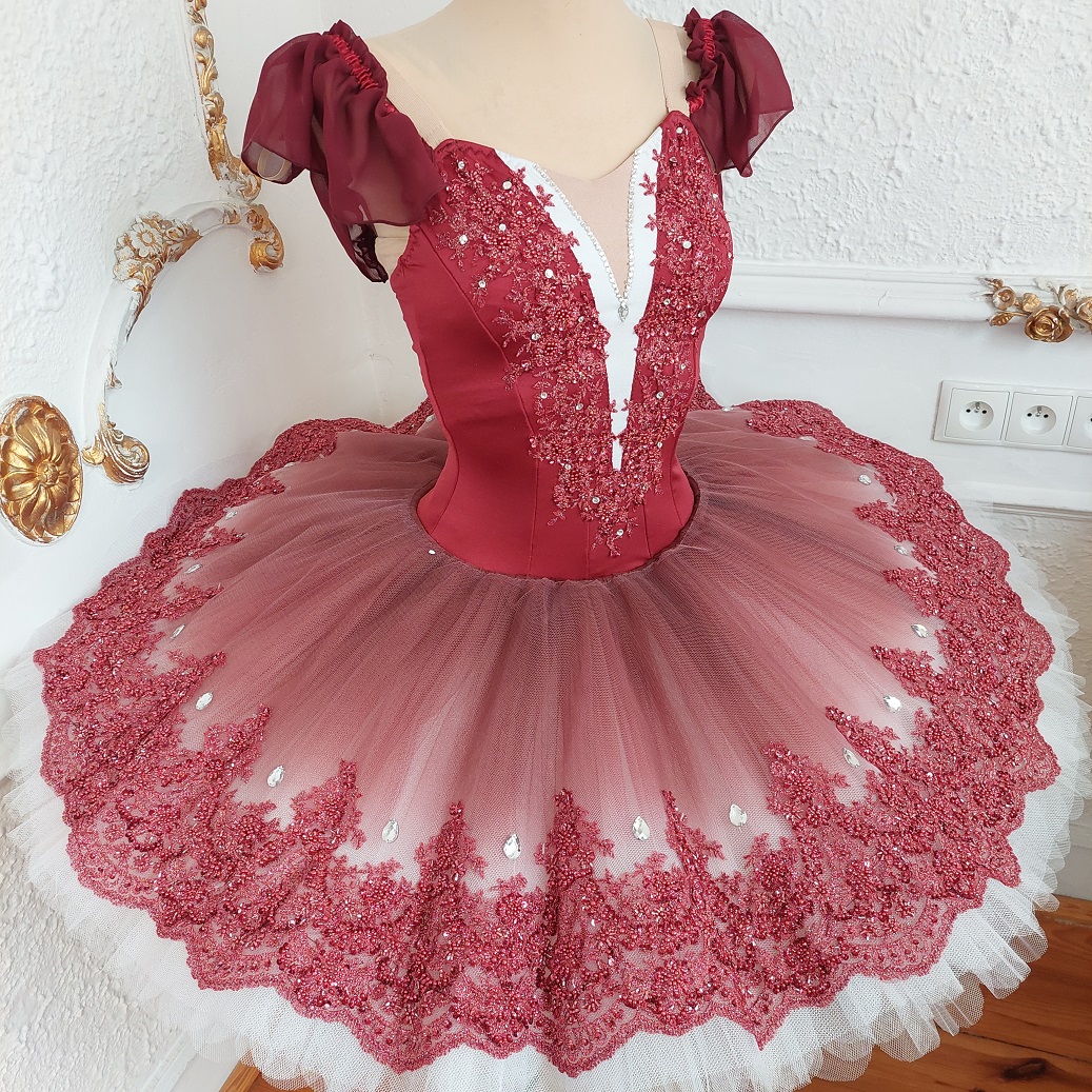 burgundy classical costume tutu