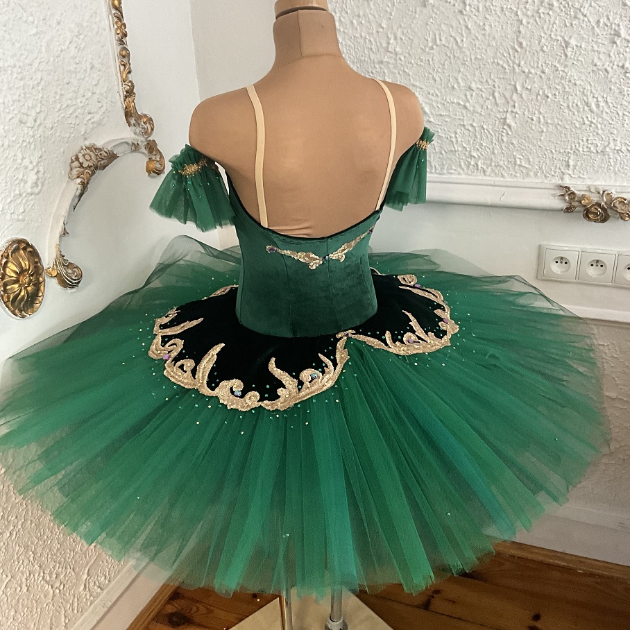 green ballet tutu